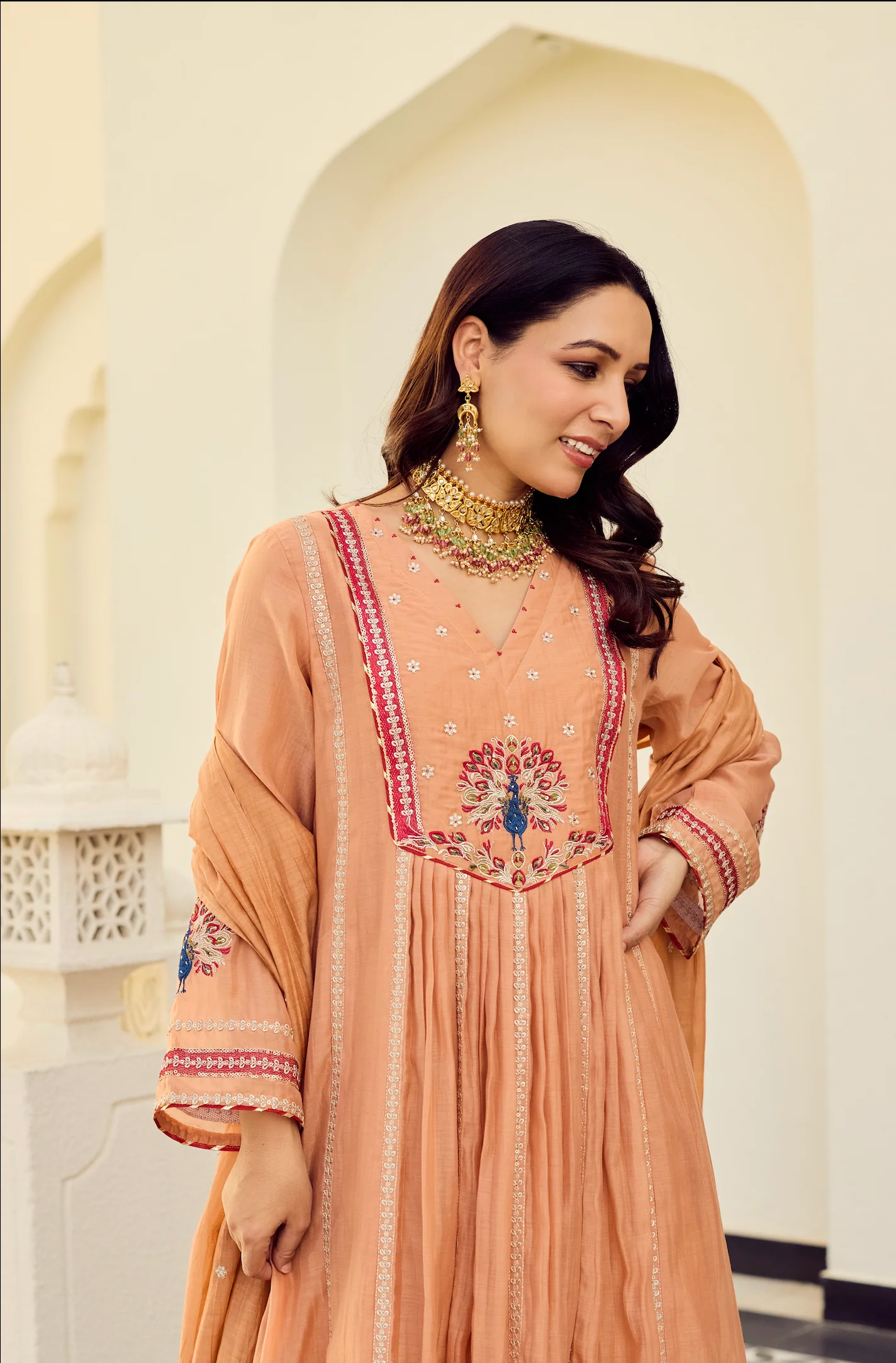 Rust Royale Embroidered Suit Set - Image 9