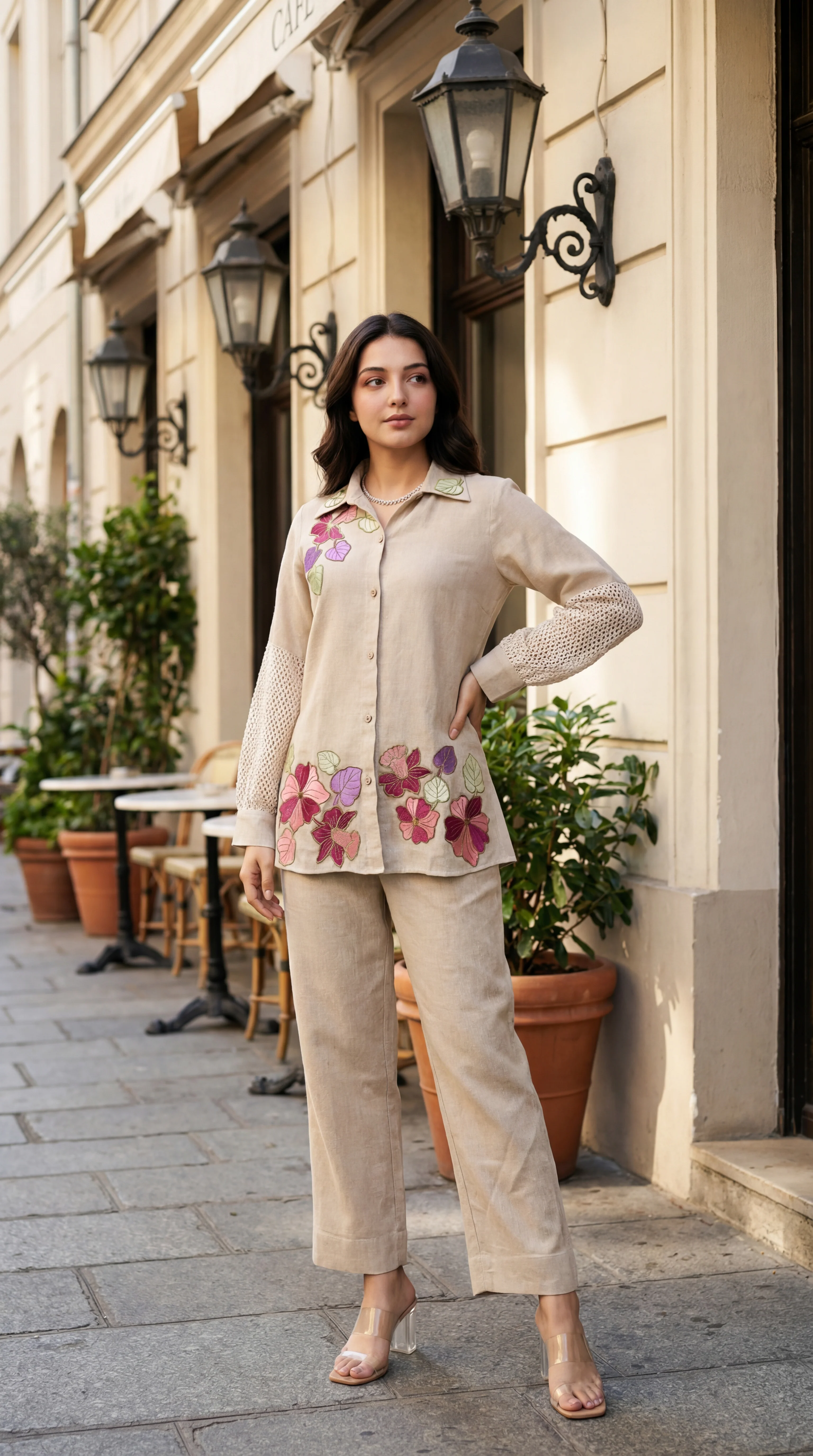 Blossom Floral Jute Co-ord Set - Image 14