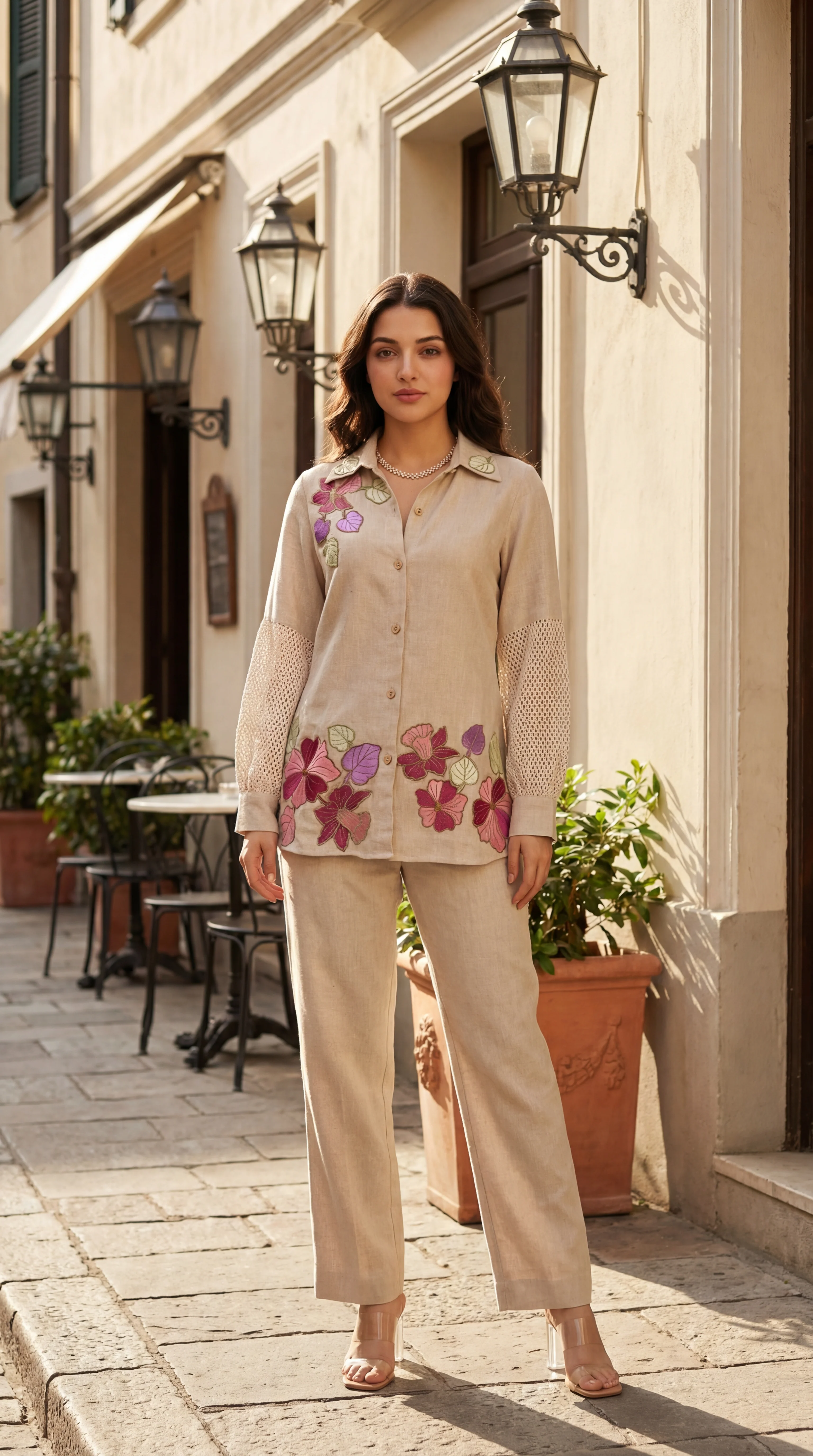 Blossom Floral Jute Co-ord Set - Image 16