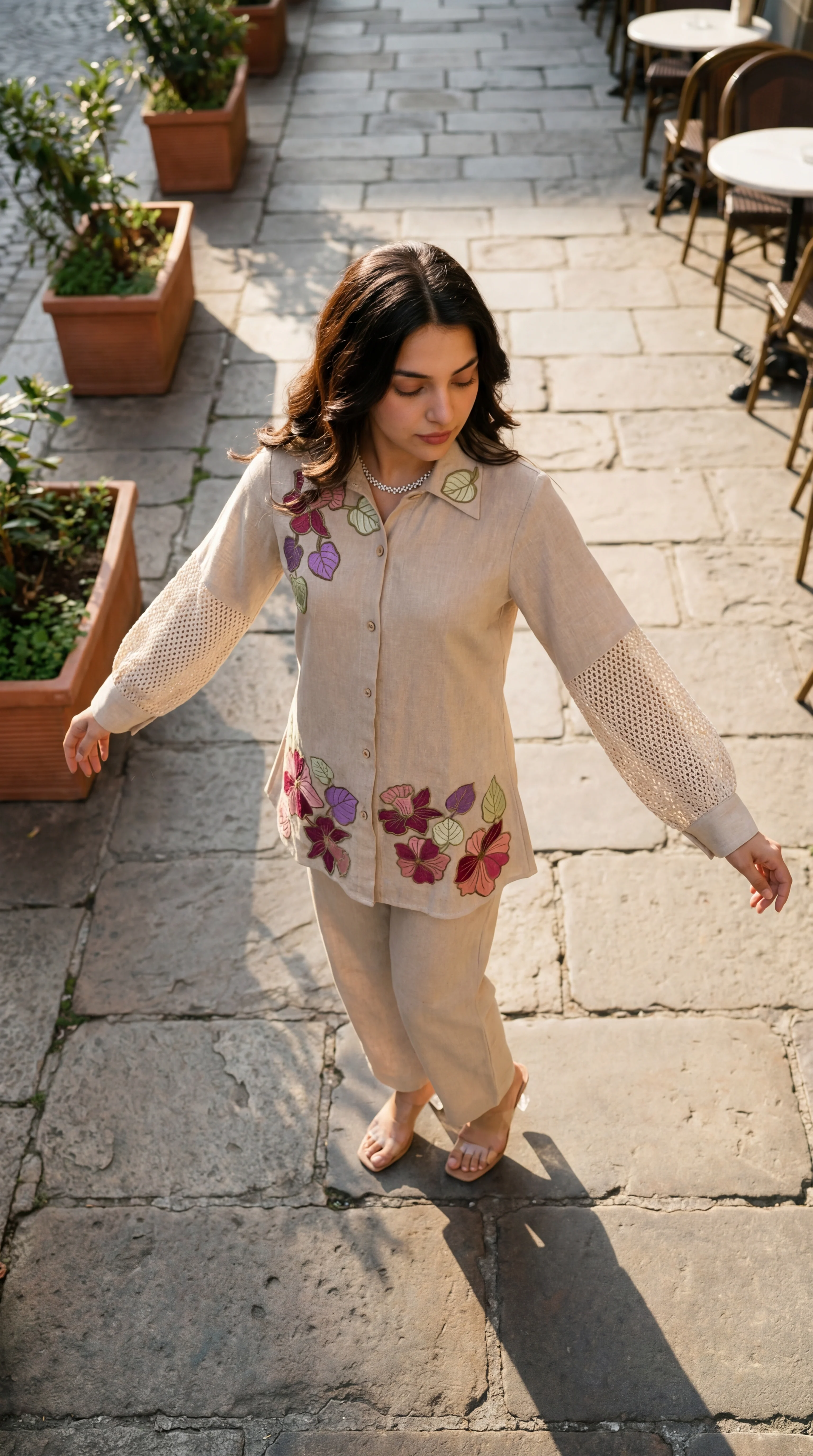 Blossom Floral Jute Co-ord Set - Image 17