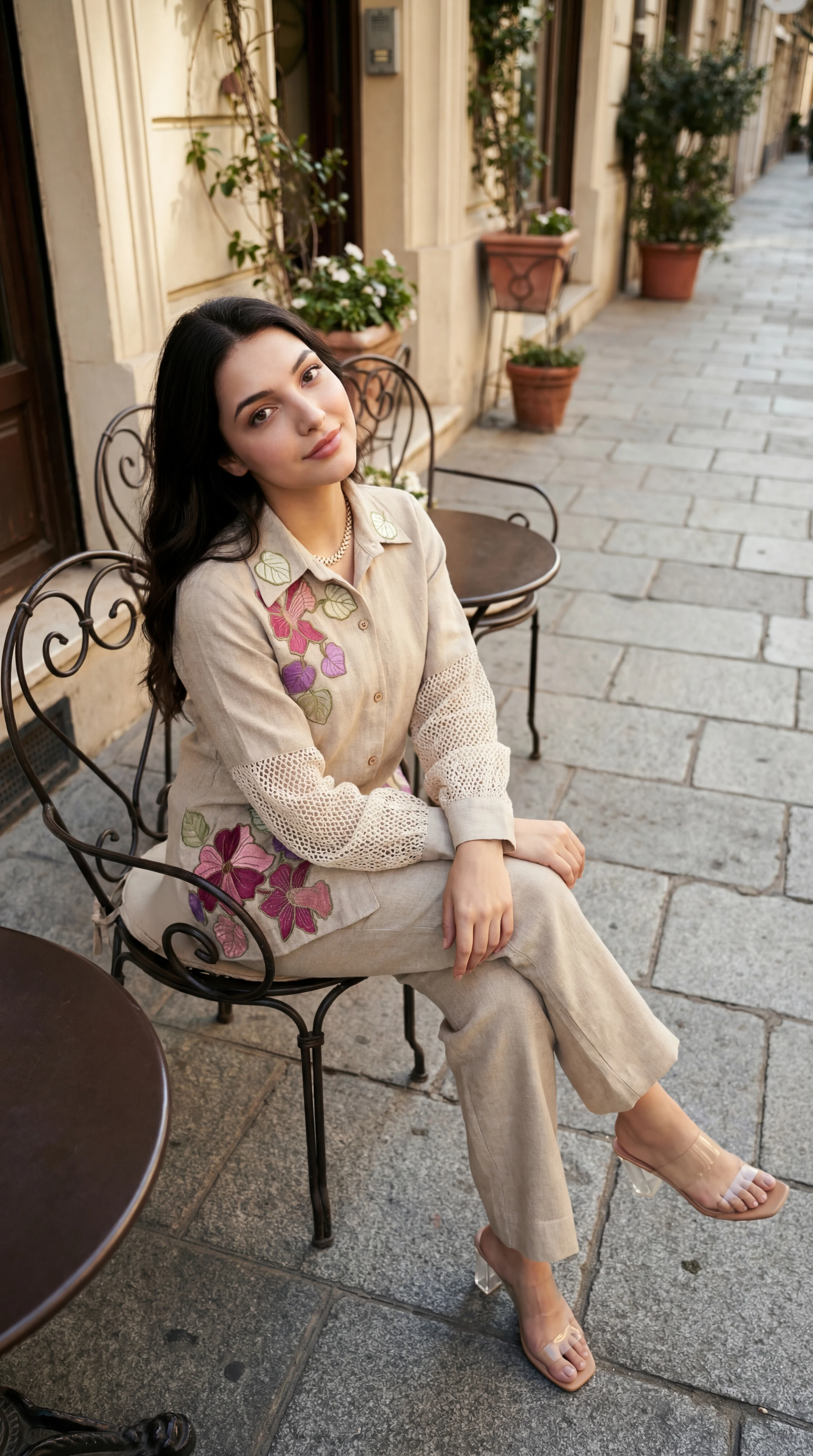 Blossom Floral Jute Co-ord Set - Image 6