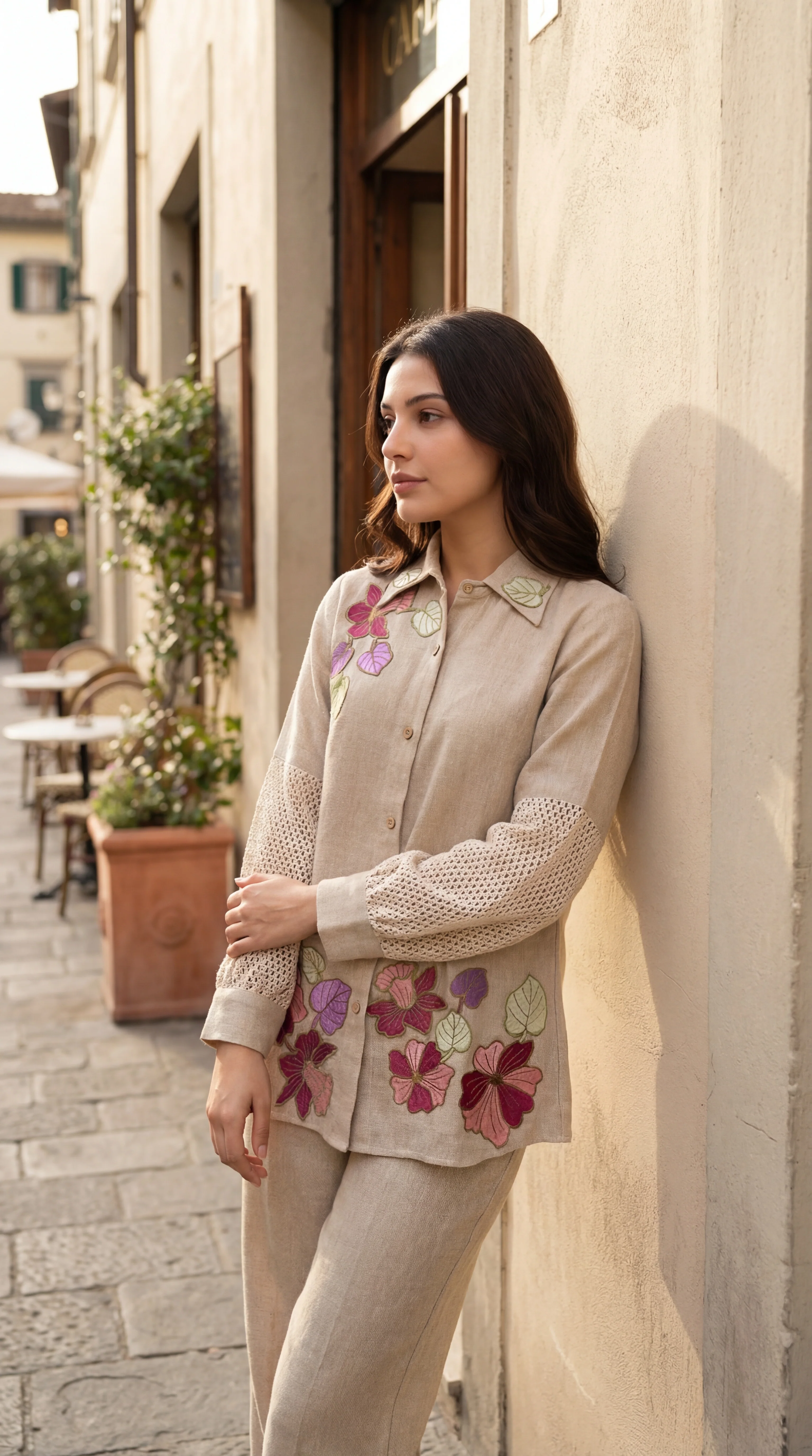 Blossom Floral Jute Co-ord Set - Image 9