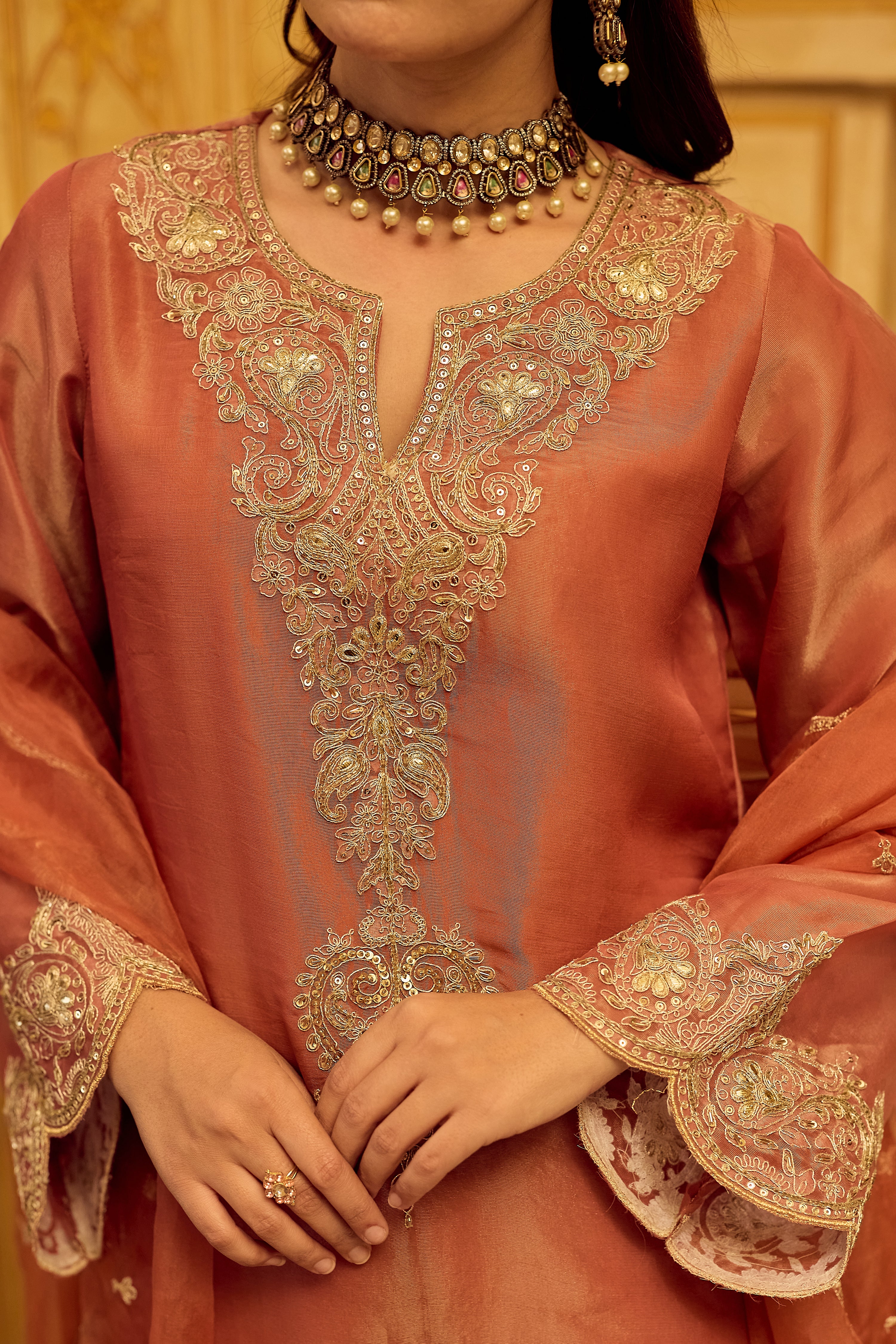 Royal Blush Swiss Tissue Suit Set - Image 6