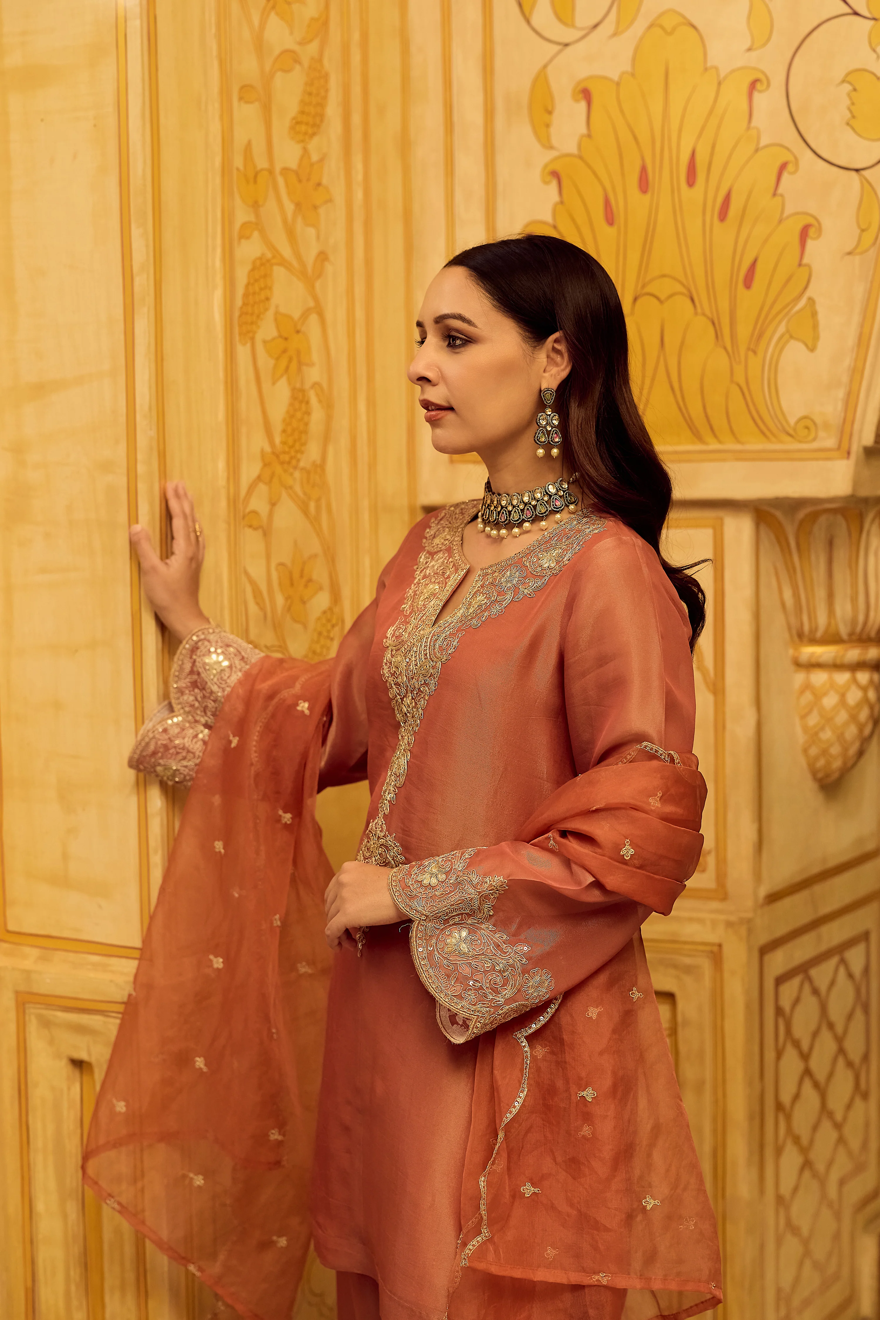 Royal Blush Swiss Tissue Suit Set - Image 7